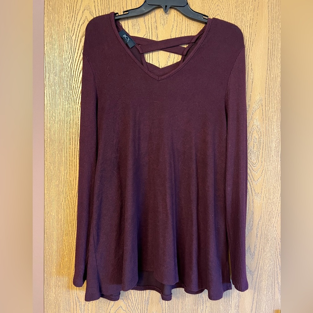 Flowy maroon shirt